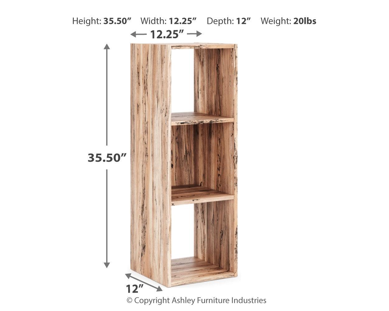 Piperton Natural Three Cube Organizer - Ella Furniture