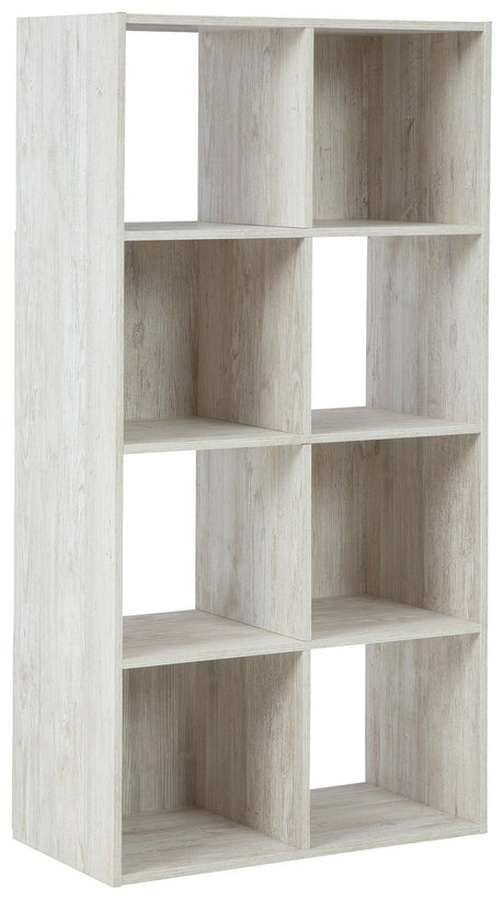 Paxberry Whitewash Eight Cube Organizer - Ella Furniture