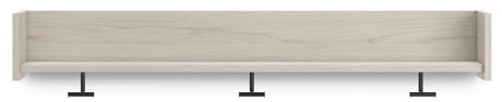 Socalle Light Natural Wall Mounted Coat Rack With Shelf - Ella Furniture