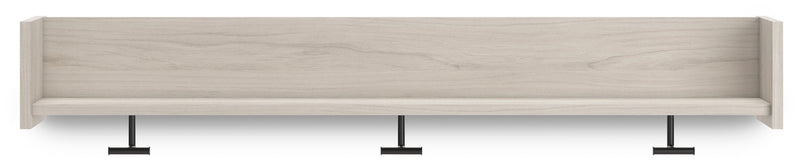 Socalle Light Natural Wall Mounted Coat Rack With Shelf