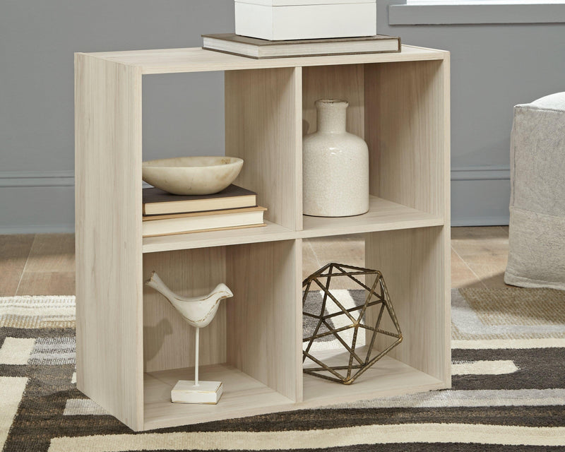 Socalle Light Natural Four Cube Organizer - Ella Furniture