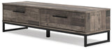 Neilsville Multi Gray Storage Bench - Ella Furniture