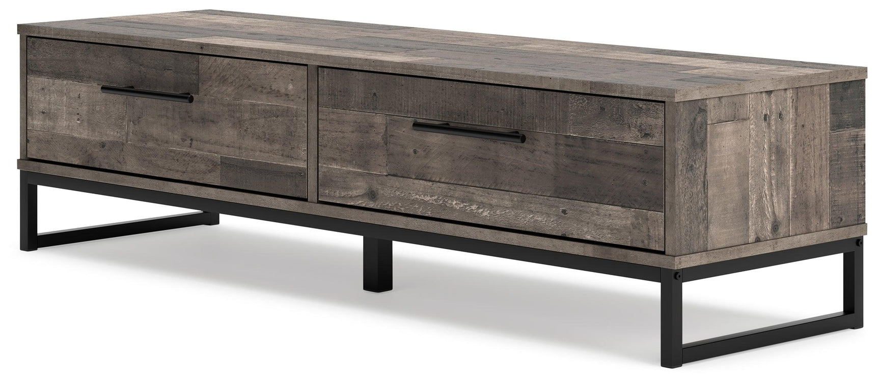 Neilsville Multi Gray Storage Bench - Ella Furniture