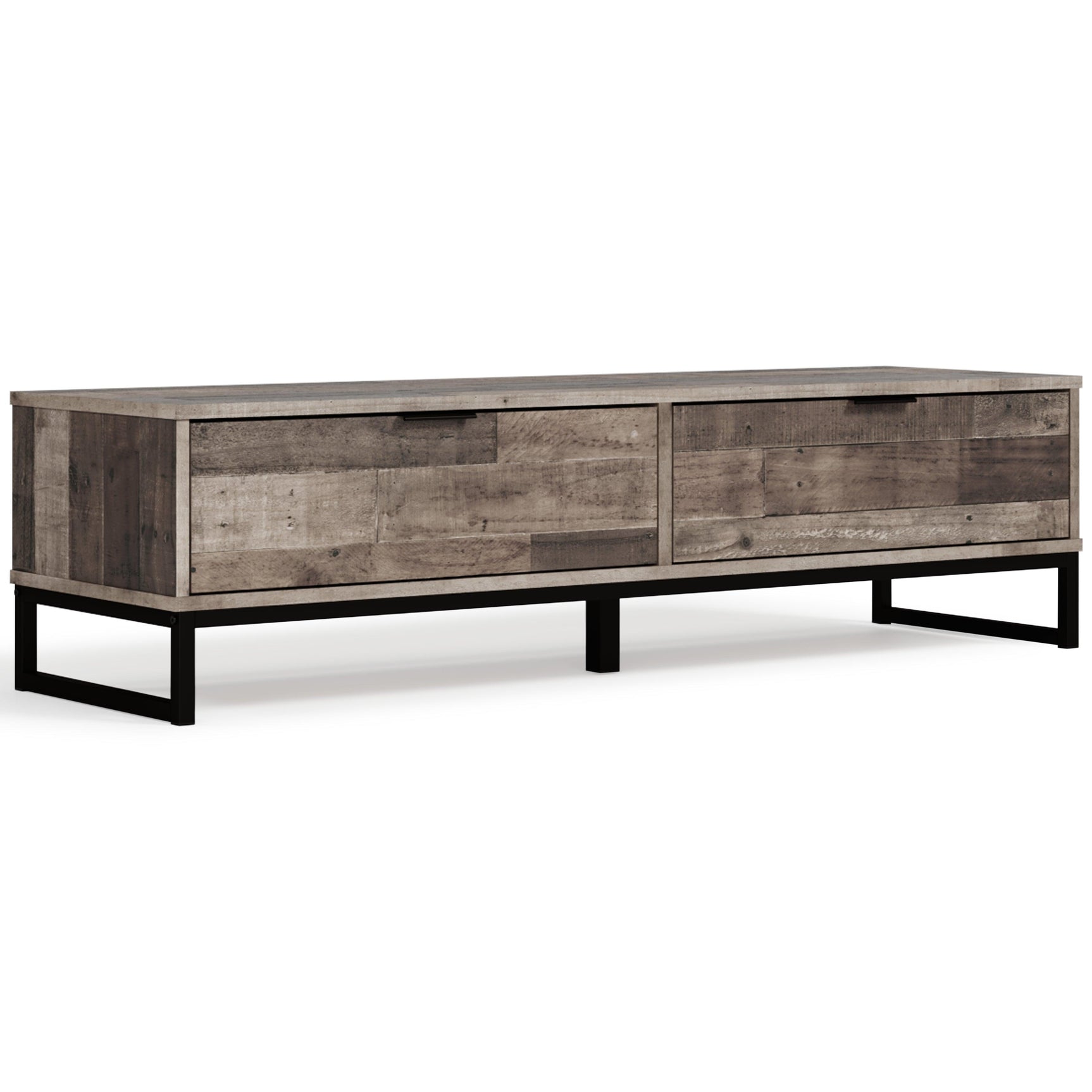 Neilsville Multi Gray Storage Bench - Ella Furniture