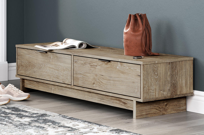 Oliah Natural Storage Bench - Ella Furniture