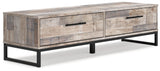 Neilsville Whitewash Storage Bench - Ella Furniture