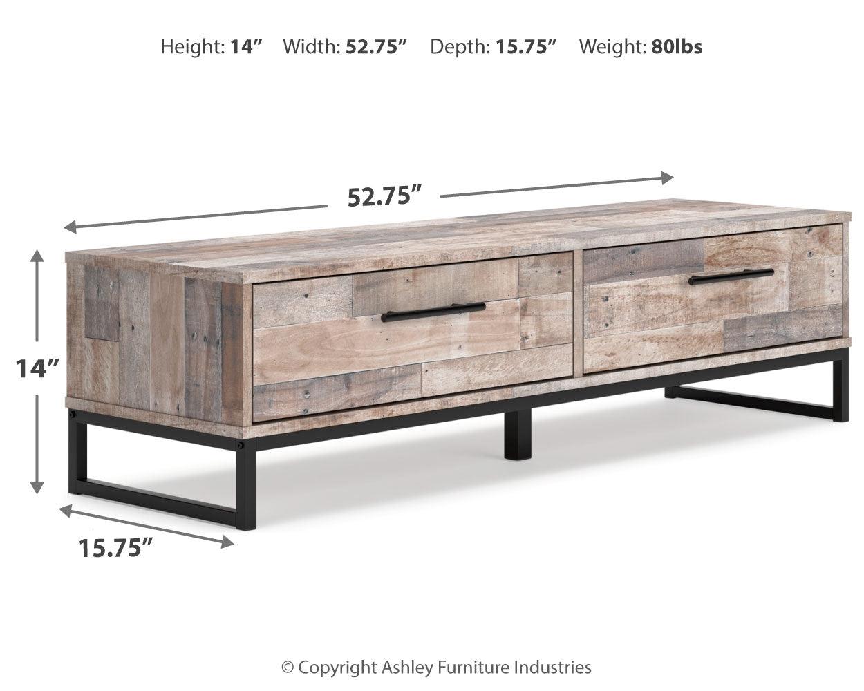 Neilsville Whitewash Bench With Coat Rack - Ella Furniture