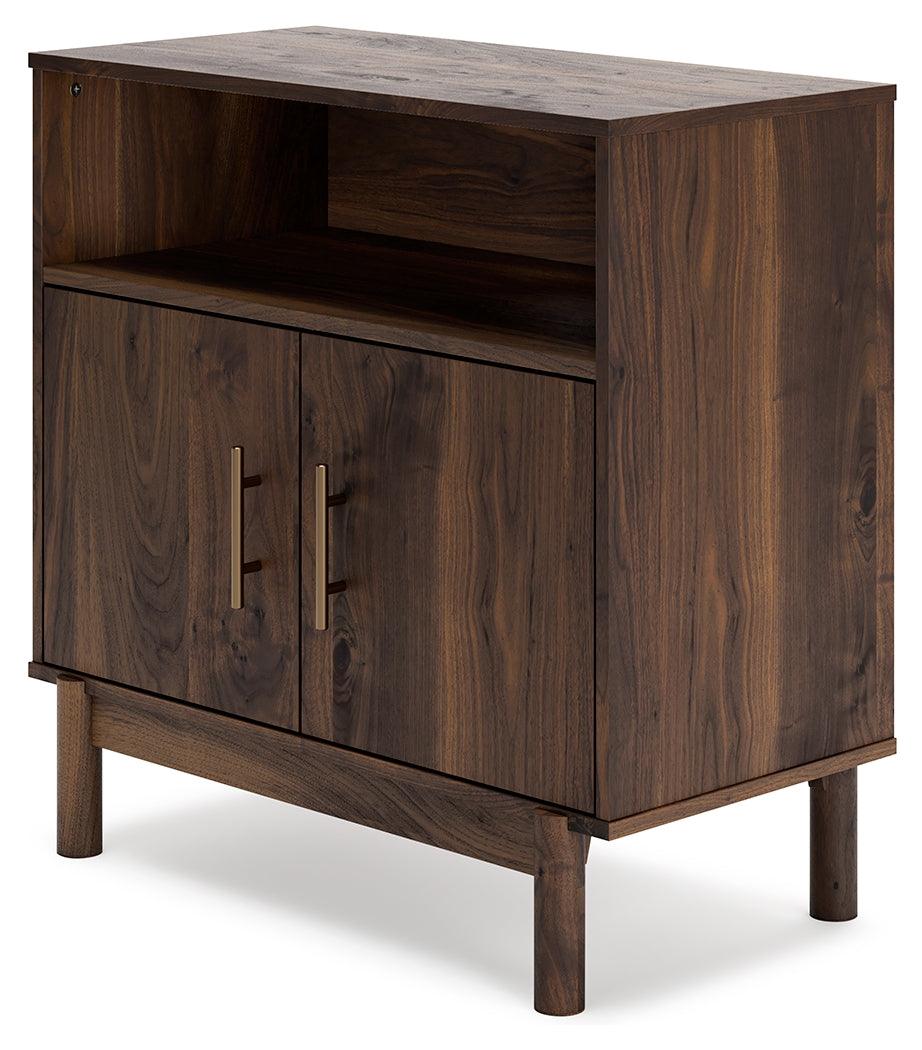 Calverson Mocha Accent Cabinet - Ella Furniture