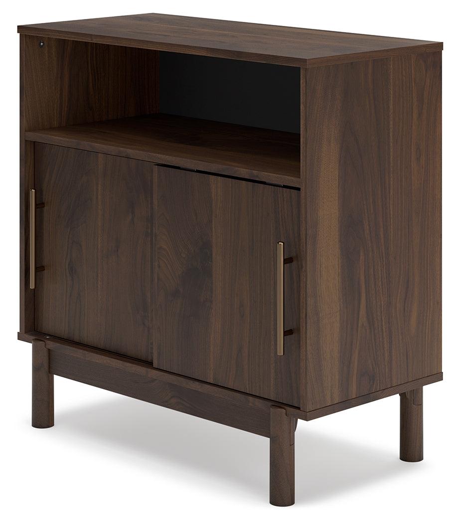 Calverson Mocha Accent Cabinet - Ella Furniture