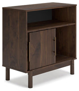 Calverson Mocha Accent Cabinet - Ella Furniture