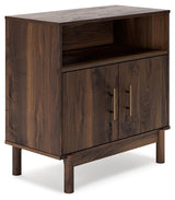 Calverson Mocha Accent Cabinet - Ella Furniture