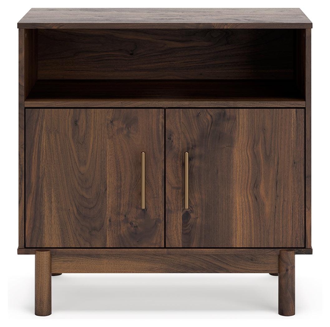 Calverson Mocha Accent Cabinet - Ella Furniture