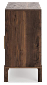 Calverson Mocha Accent Cabinet - Ella Furniture