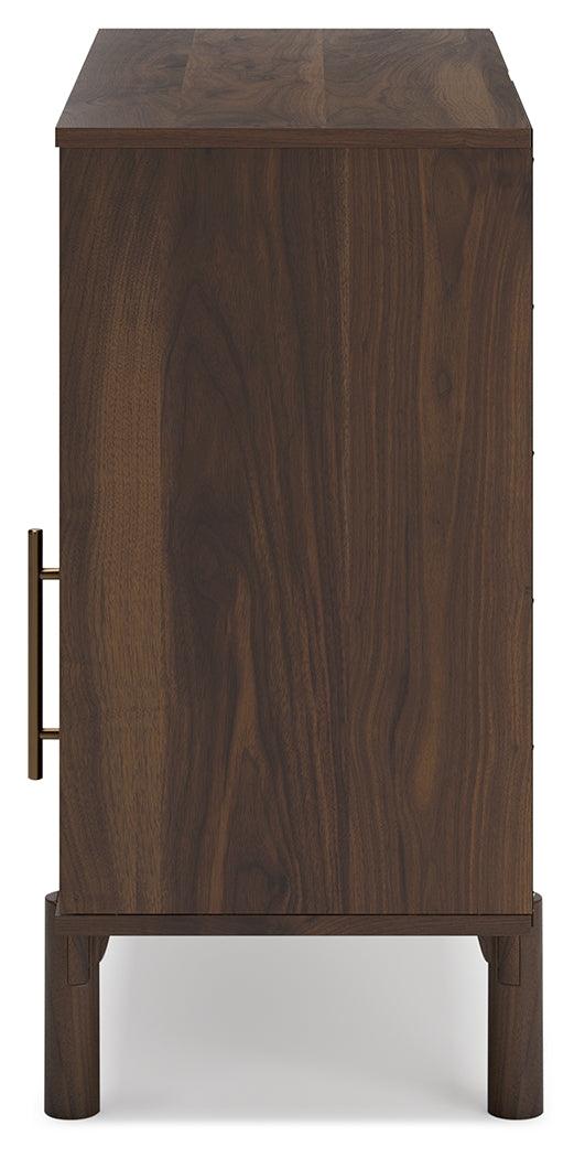 Calverson Mocha Accent Cabinet - Ella Furniture