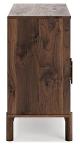 Calverson Mocha Accent Cabinet - Ella Furniture