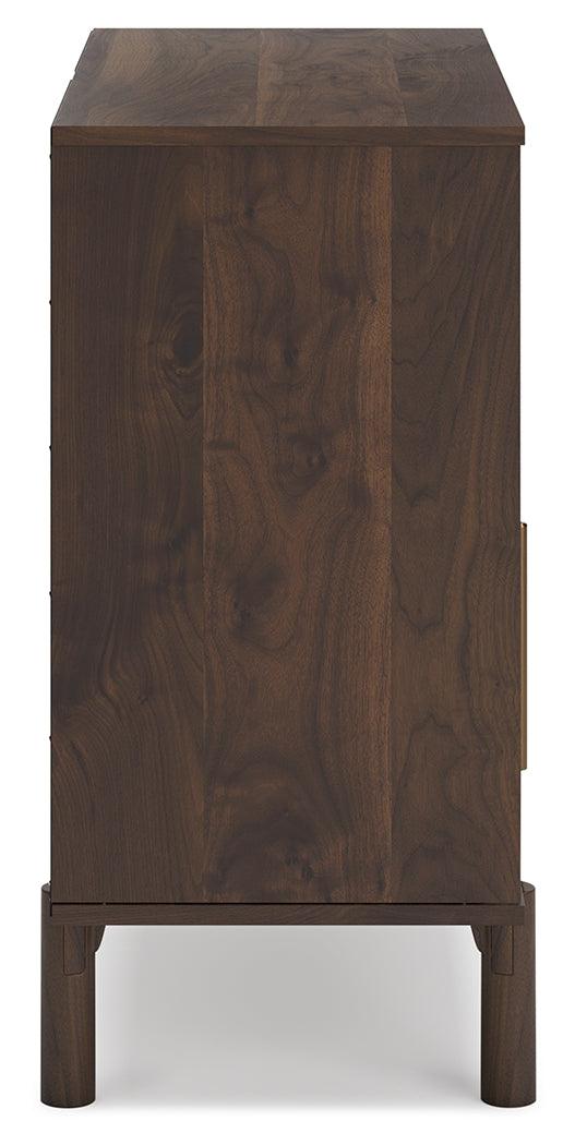 Calverson Mocha Accent Cabinet - Ella Furniture