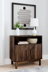 Calverson Mocha Accent Cabinet - Ella Furniture