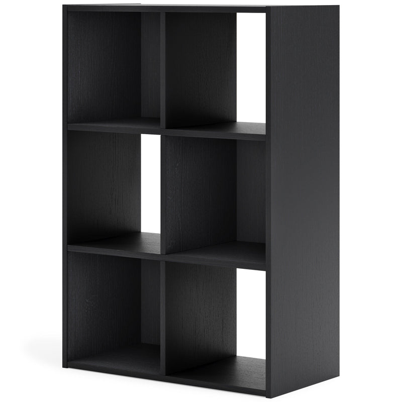 Langdrew Black Six Cube Organizer - Ella Furniture