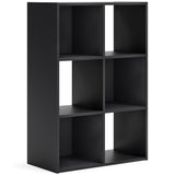 Langdrew Black Six Cube Organizer - Ella Furniture