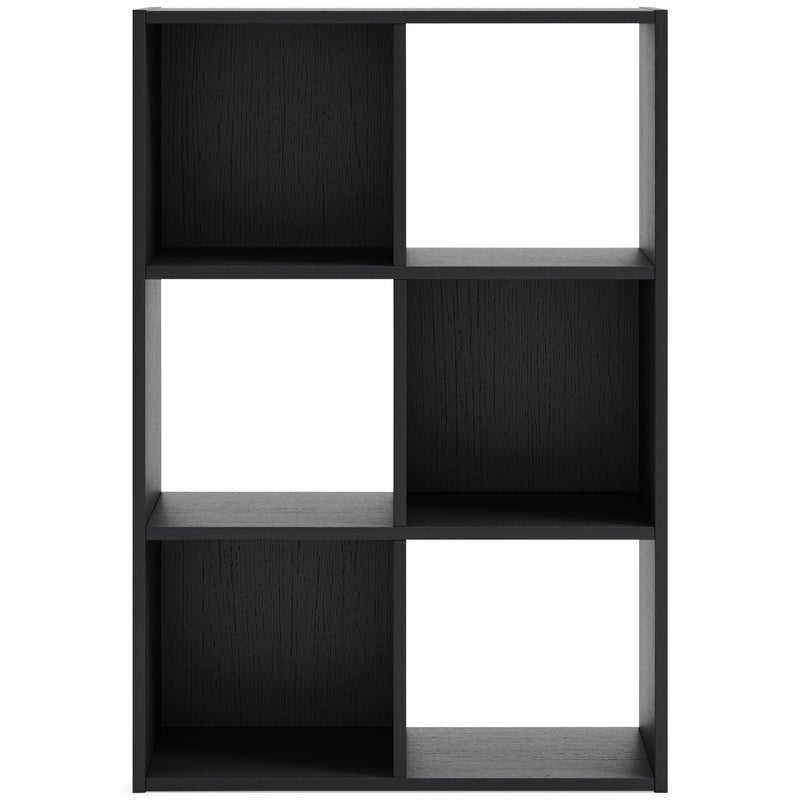 Langdrew Black Six Cube Organizer - Ella Furniture