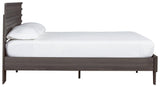 Brymont Dark Gray Queen Panel Platform Bed - Ella Furniture