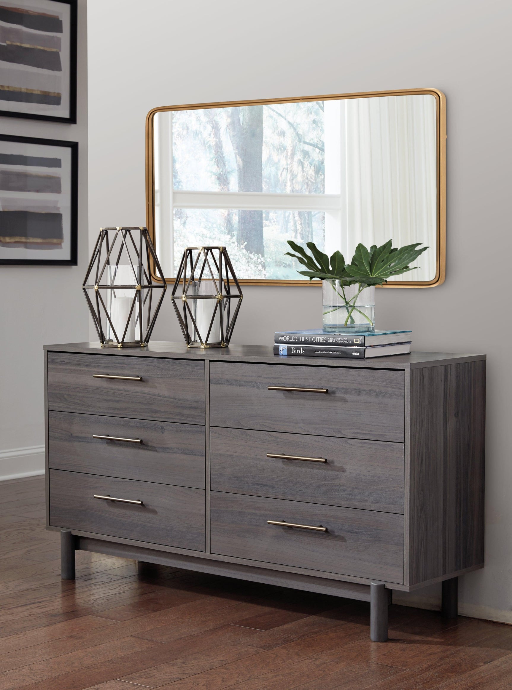 Brymont Dark Gray Dresser - Ella Furniture