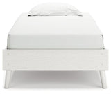 Aprilyn White Twin Platform Bed - Ella Furniture