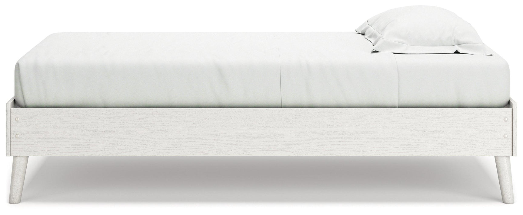 Aprilyn White Twin Platform Bed - Ella Furniture