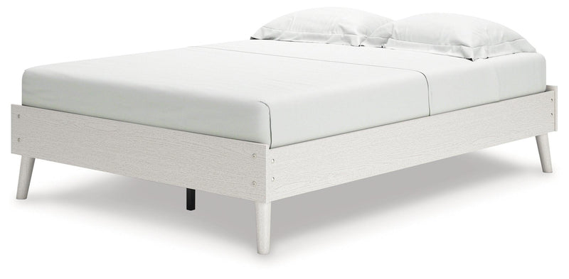 Aprilyn White Full Platform Bed - Ella Furniture