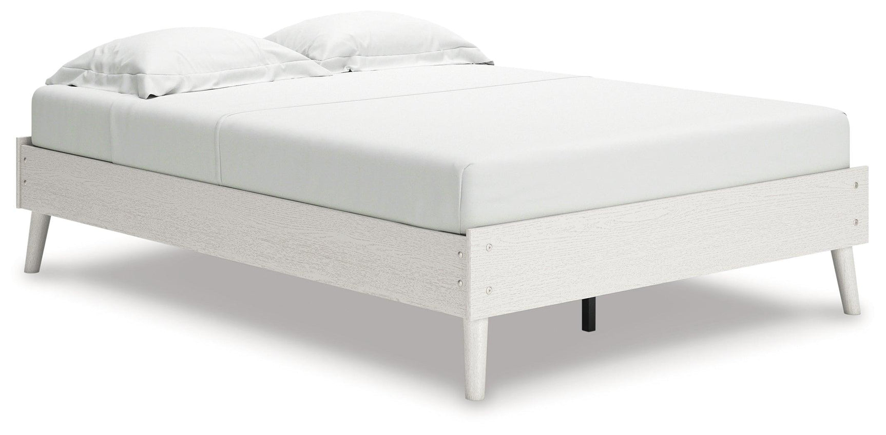 Aprilyn White Full Platform Bed - Ella Furniture