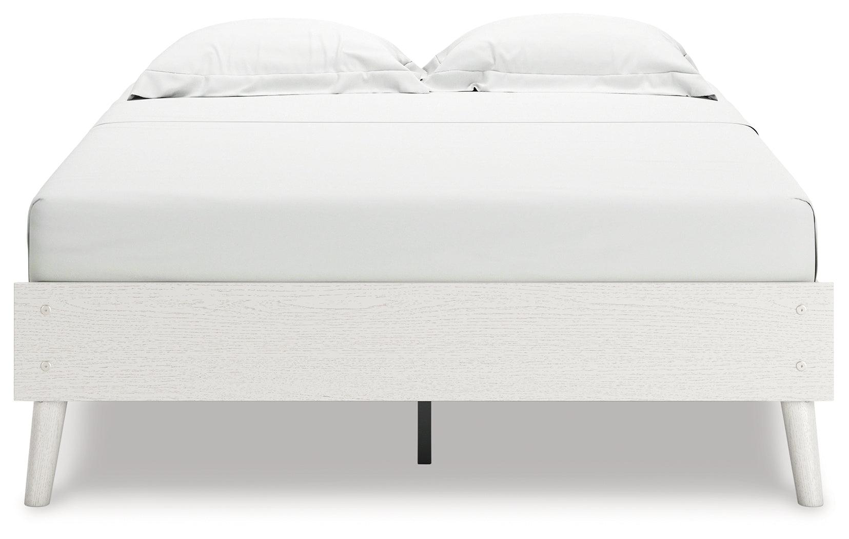 Aprilyn White Full Platform Bed - Ella Furniture