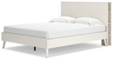 Aprilyn White Queen Bookcase Bed - Ella Furniture