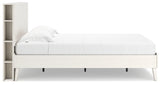 Aprilyn White Queen Bookcase Bed - Ella Furniture