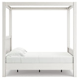 Aprilyn Honey Full Canopy Bed - Ella Furniture