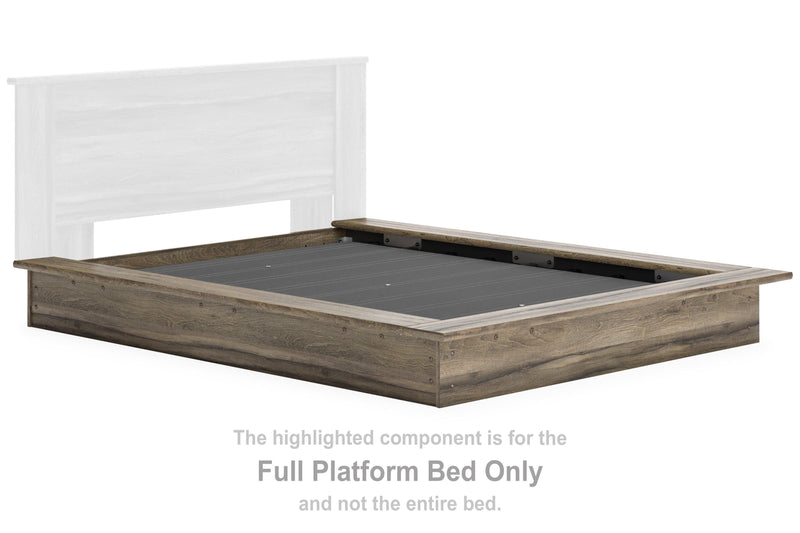 Shallifer Brown Full Platform Bed - Ella Furniture