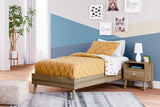 Aprilyn Honey Twin Platform Bed - Ella Furniture