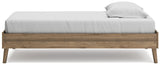 Aprilyn Honey Twin Platform Bed - Ella Furniture