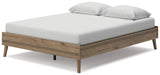 Aprilyn Honey Queen Platform Bed - Ella Furniture