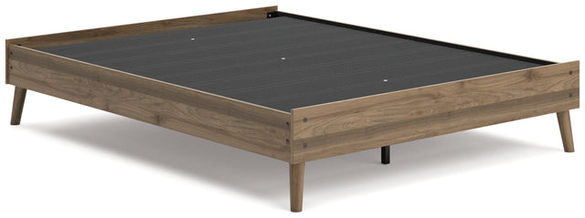 Aprilyn Honey Queen Platform Bed - Ella Furniture