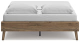 Aprilyn Honey Queen Platform Bed - Ella Furniture