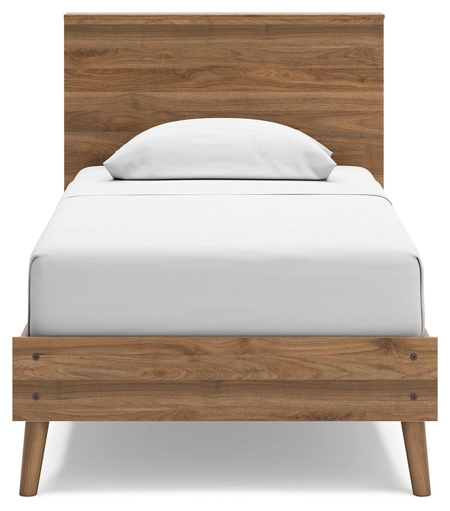 Aprilyn Honey Twin Bookcase Bed - Ella Furniture