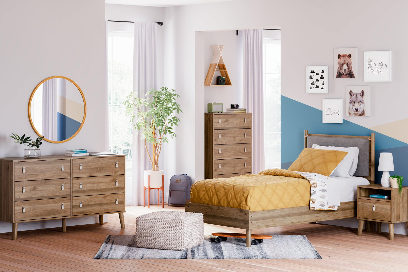 Aprilyn Honey Dresser - Ella Furniture