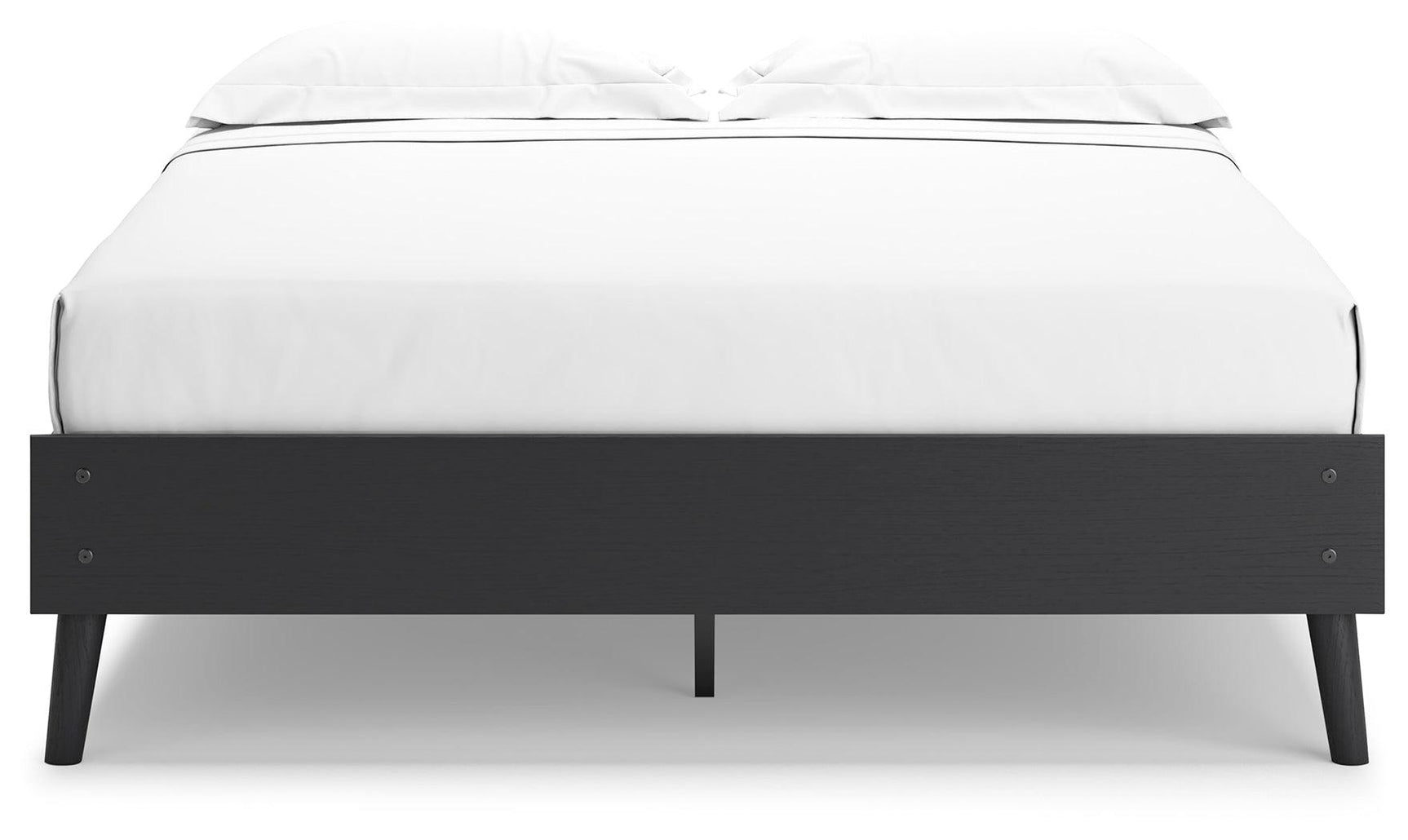 Charlang Black Queen Platform Bed - Ella Furniture