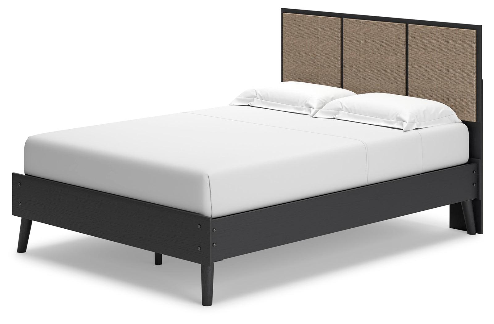 Charlang Two-tone Full Panel Platform Bed - Ella Furniture