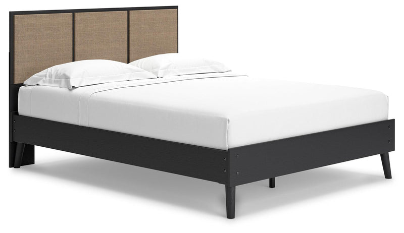 Charlang Two-tone Queen Panel Platform Bed - Ella Furniture