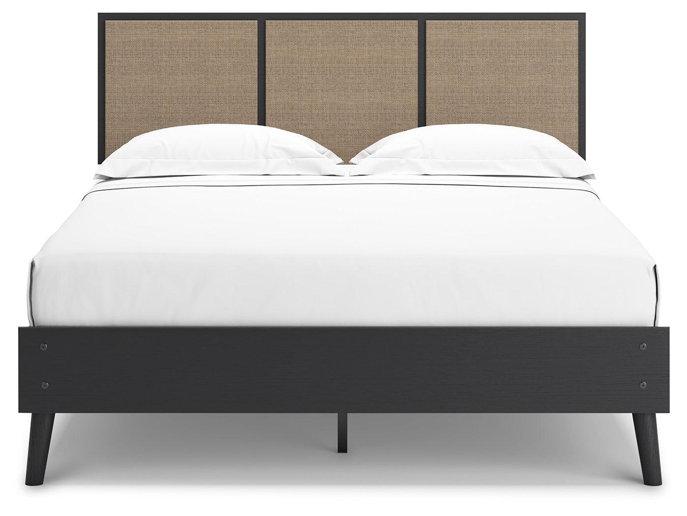 Charlang Two-tone Queen Panel Platform Bed - Ella Furniture