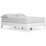 Piperton White Full Platform Bed - Ella Furniture