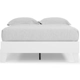 Piperton White Full Platform Bed - Ella Furniture