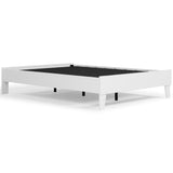 Piperton White Full Platform Bed - Ella Furniture