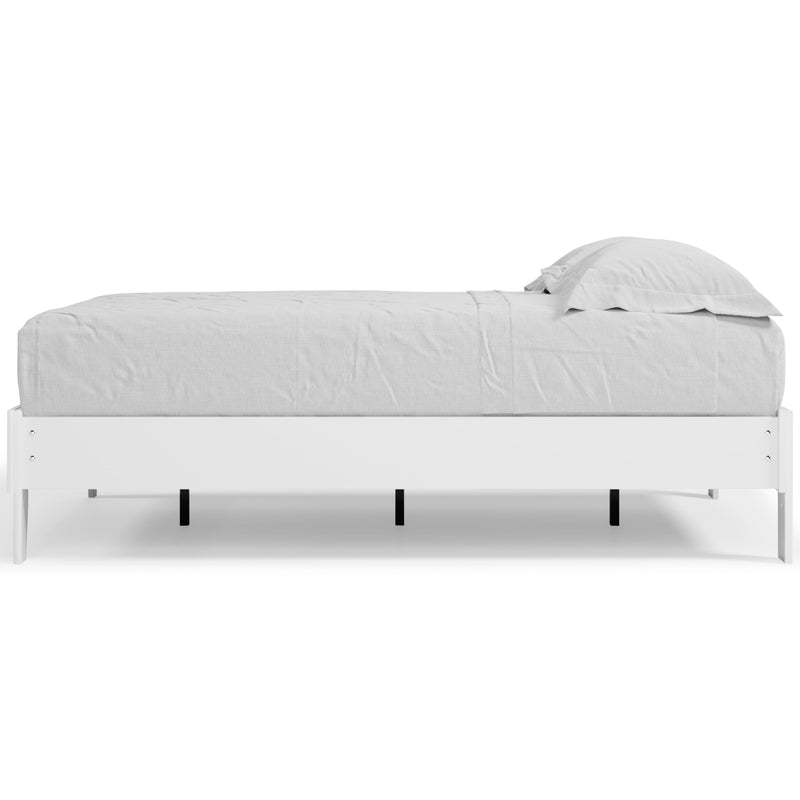 Piperton White Full Platform Bed - Ella Furniture